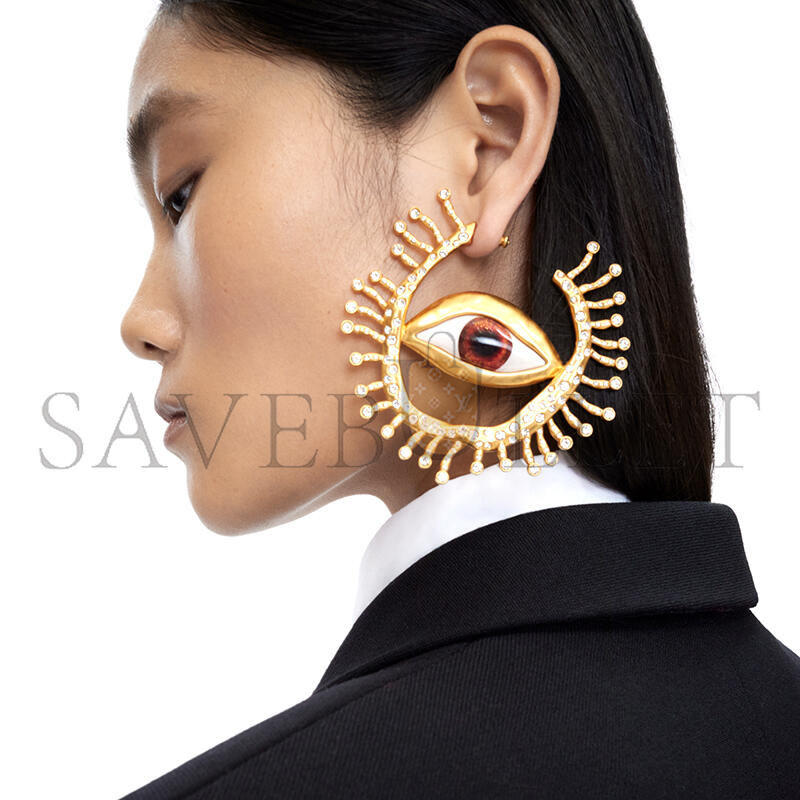 SCHIAPARELLI EYES HOOP EARRINGS PH20BI24S